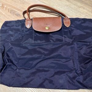 Purple Nylon Longchamp Tote